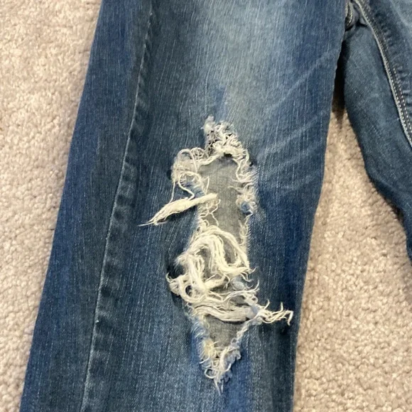 Mudd FLX Stretch High-Rise Distressed Jegging Size 3 - Picture 2 of 8